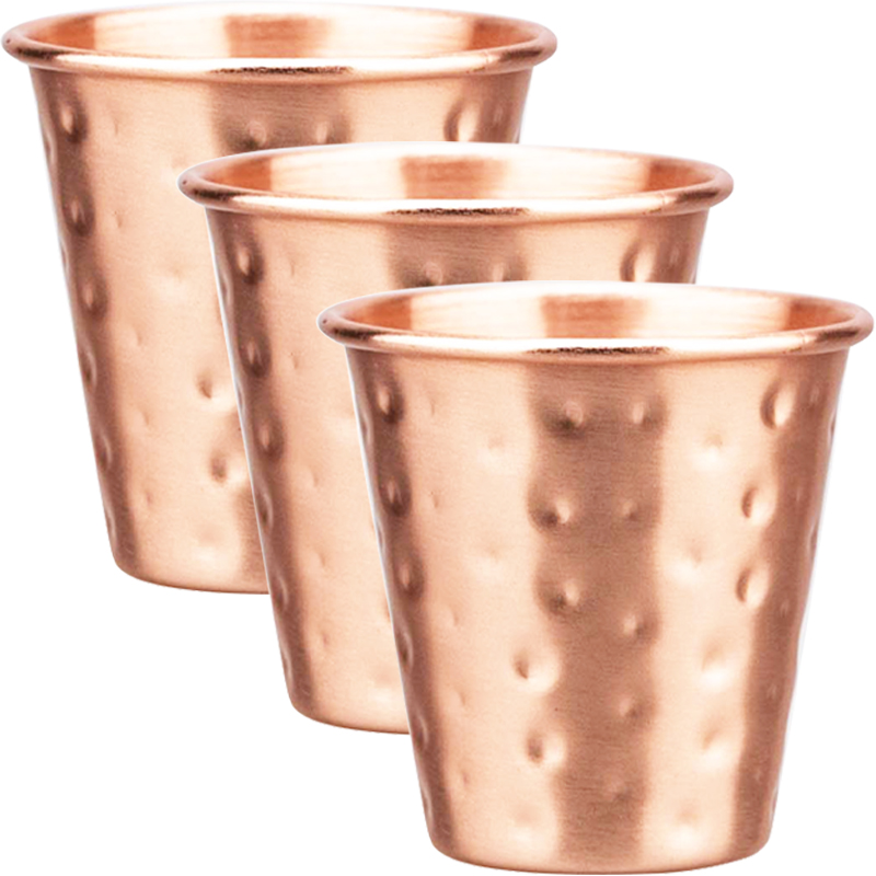 Copper Cocktail Mug - 3 szt. Nowe 60ml 100% miedziane