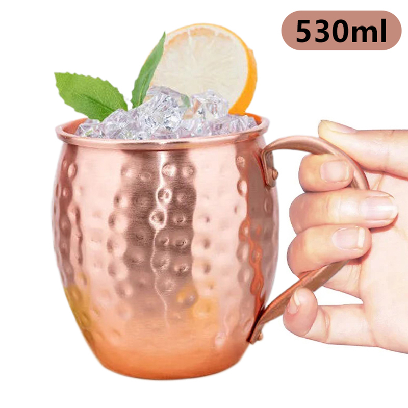 Copper Cocktail Mug - 【F】530ml 100% Miedziany Kubek do Moscow