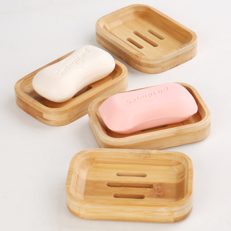 Bamboo Cutlery Set - 1 szt. Drewniana mydelniczka z bambusa,