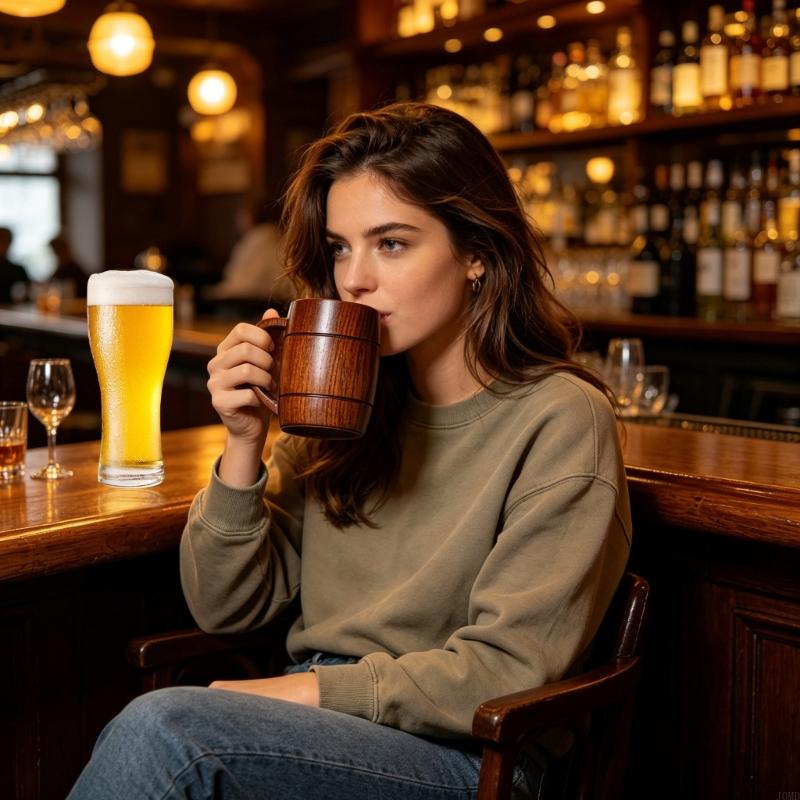 Copper Cocktail Mug - Drewniany kufel do piwa o pojemności
