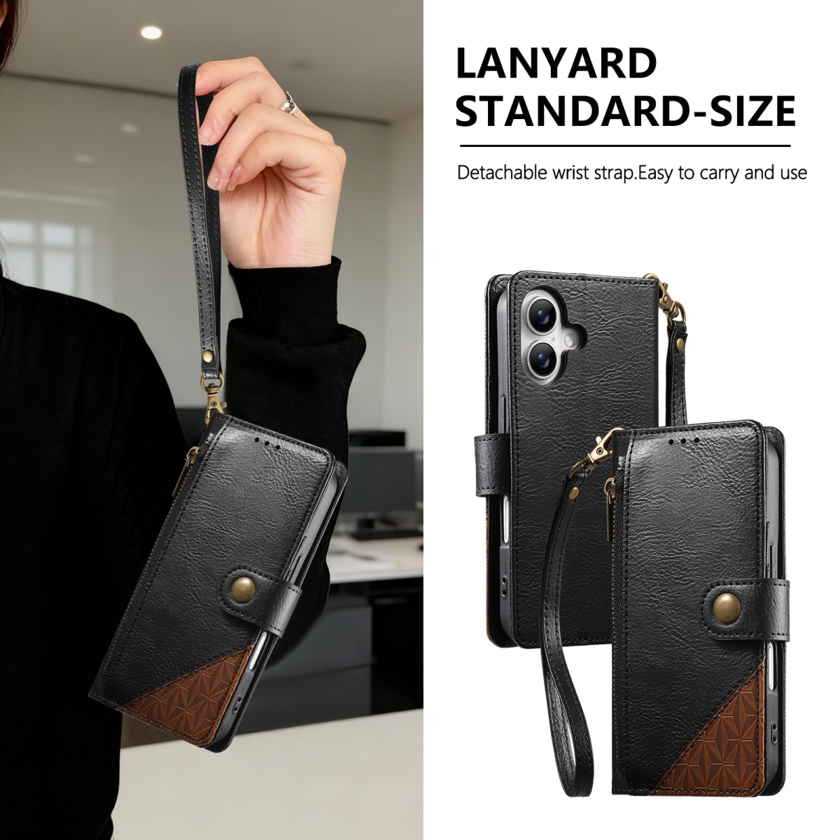 Etui na telefon z PU skóry z z – Leather Card Wallet recenzja i cena