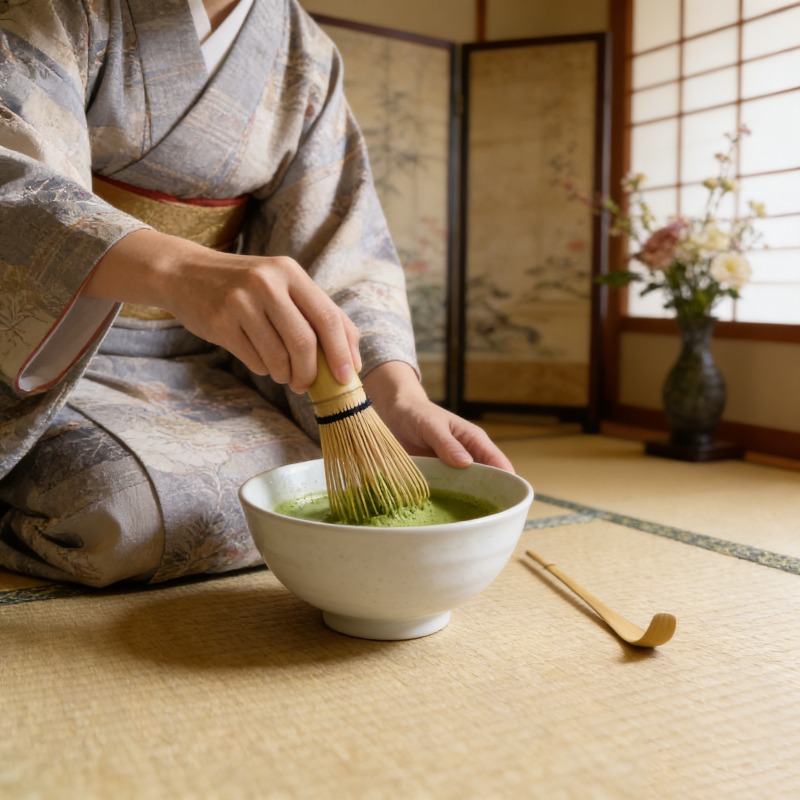 Japoński trzepacz do herbaty m – Bamboo Cutlery Set recenzja i cena