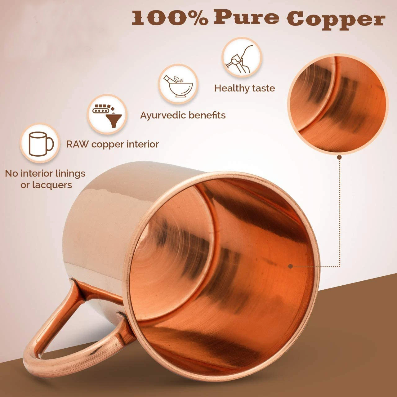 Kubki Moscow Mule z czystej mi – Copper Cocktail Mug recenzja i cena