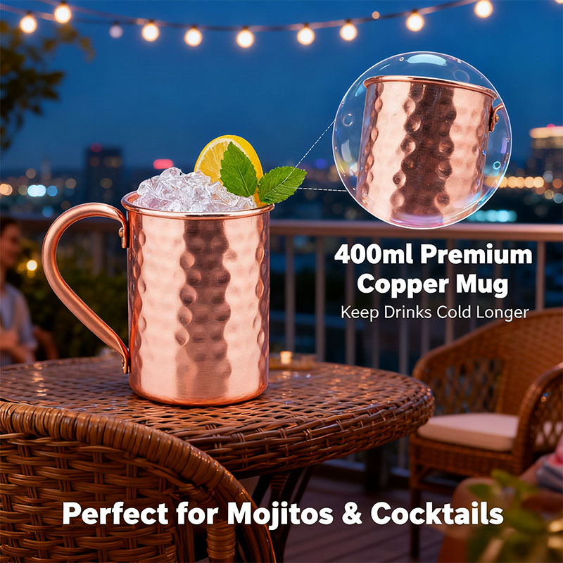 Nowe, w 100% miedziane kubki,  – Copper Cocktail Mug recenzja i cena