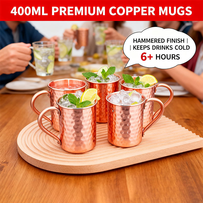 Nowe, w 100% miedziane kubki,  – Copper Cocktail Mug recenzja i cena