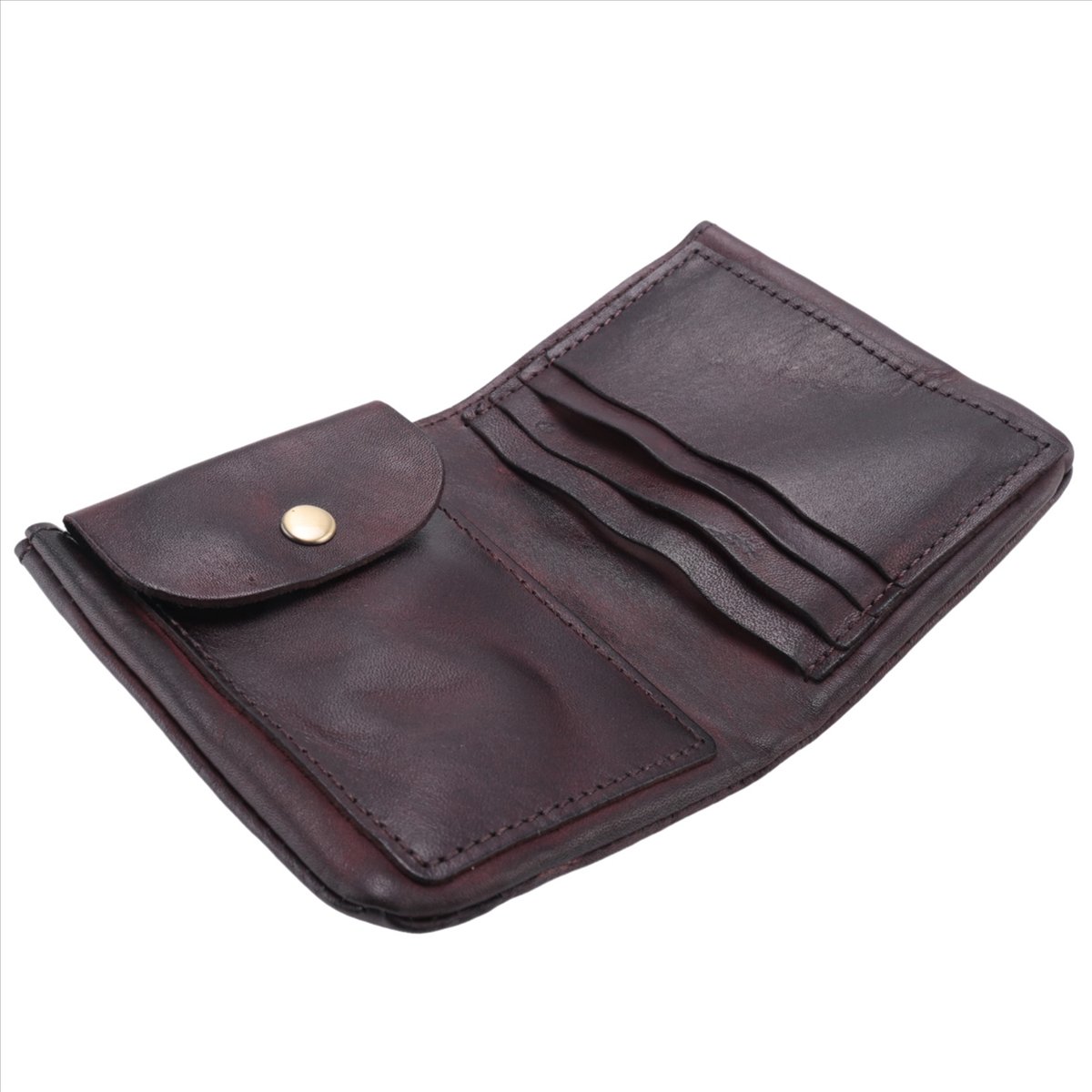 Portfel ABQR Wrinkle, Ręcznie  – Leather Card Wallet recenzja i cena