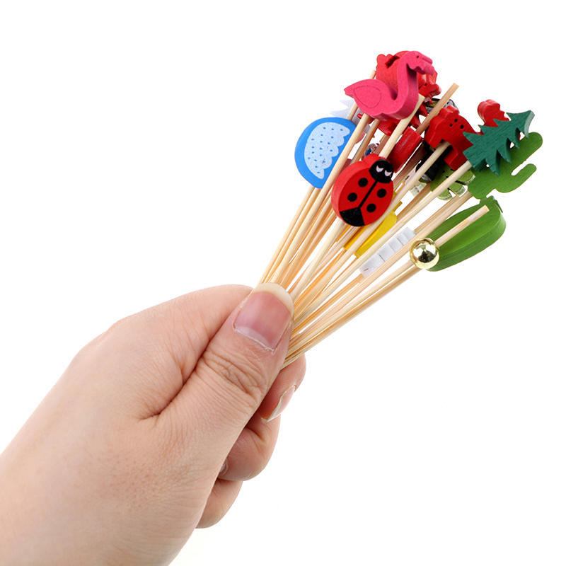 100 szt. 12cm Bambusowe Pałecz – Bamboo Cutlery Set recenzja i cena